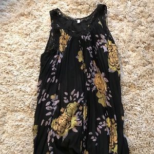 Black floral Free People dress
